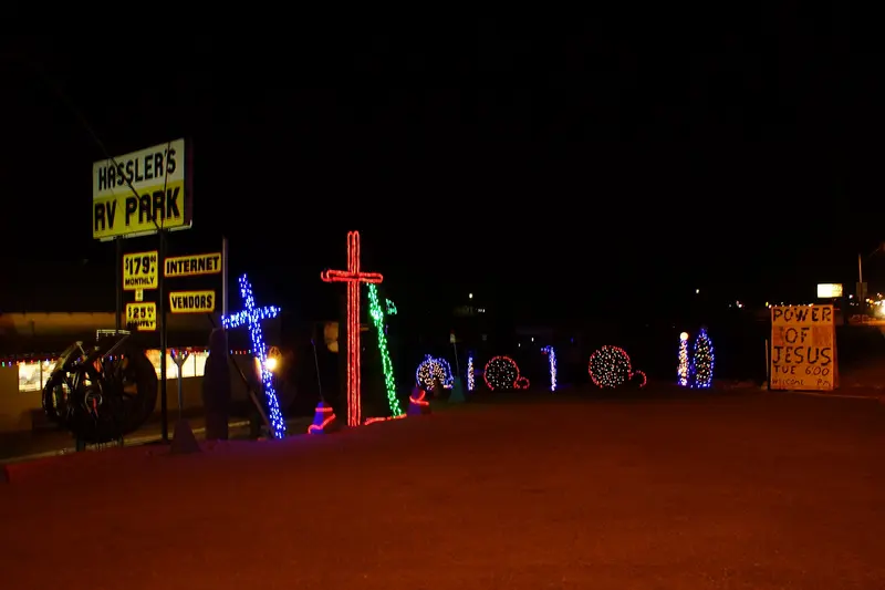 2014, Evening Sight, Hassler's RV Park Entrance