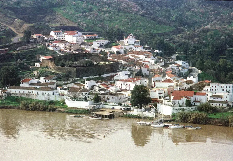 Sanlúcar de Guadiana, view from the fortress San Marco to Alcoutim