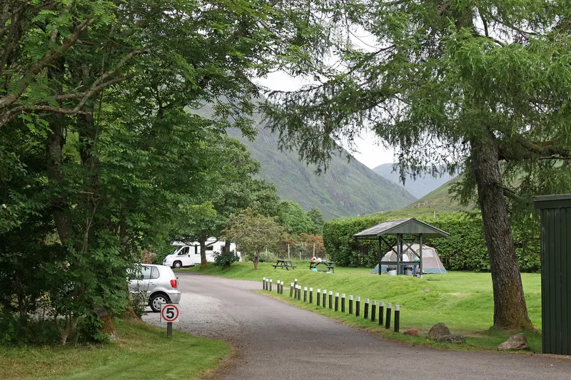 Tent area Morvich Caravan Club Site