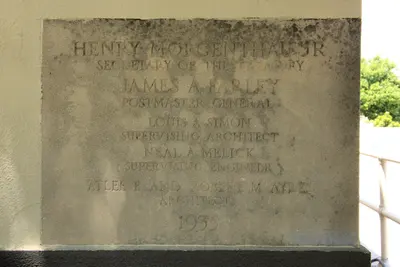 Former kerrville post office cornerstone