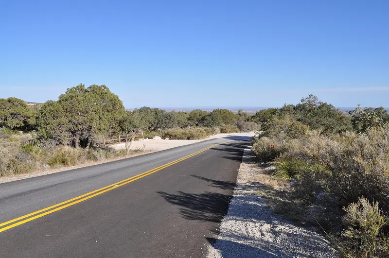 Pine Springs Campground road