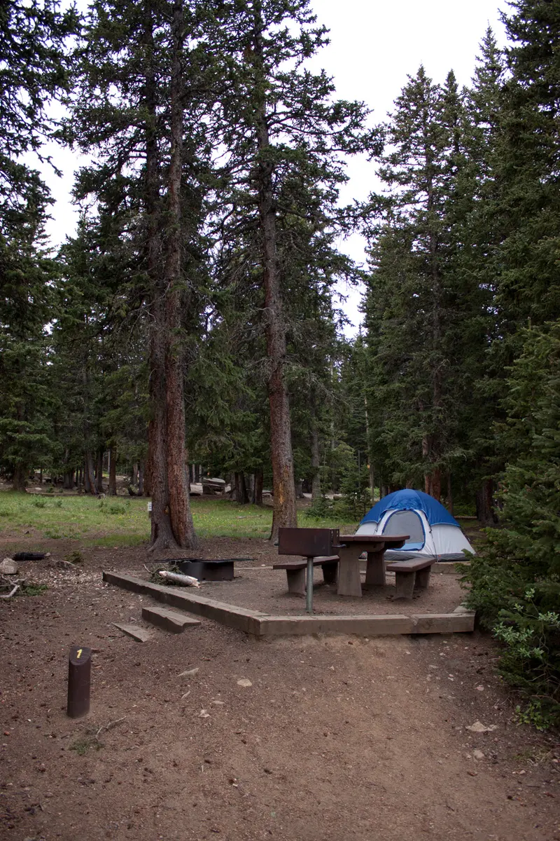 Photo: Alan Stark from Goodyear, AZ, United States / CC BY-SA 2.0, via Wikimedia Commons Echo Lake Campground