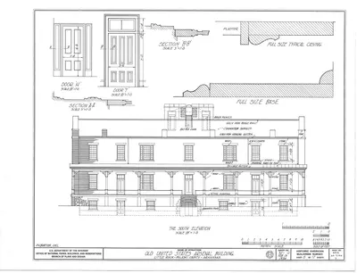 U.S. Arsenal Building, City Park, Little Rock, Pulaski County, AR HABS ARK,60-LIRO,3- (sheet 8 of 12)