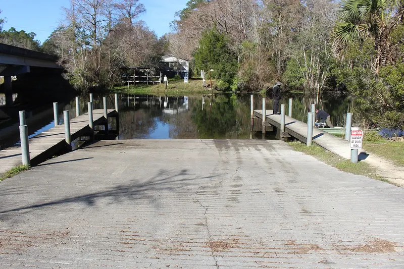 St Marks River boat ramp, Newport, about 0.1 km from Newport Campground