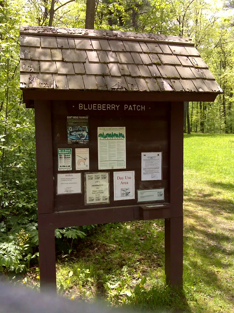 Photo: javajoe6 / CC BY-SA 3.0, via Wikimedia Commons FLT I1 4.7 mi - Blueberry Patch Campground Kiosk