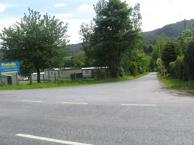 Entrance to Faskally caravan and camping park