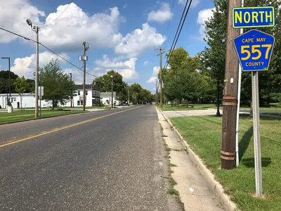 15 18 20 View north along Cape May County Route 557 (Washington Avenue) just north of Cape May County Route…