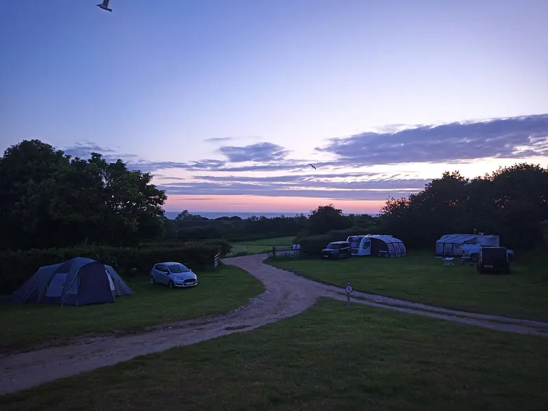 Manor Farm Campsite at sunrise
