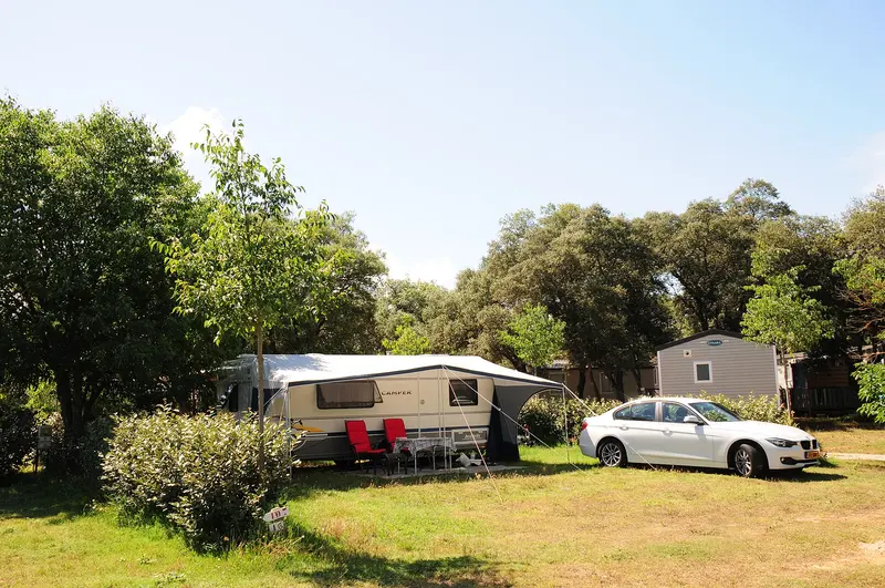 Camping Domaine de Gajan with caravan and tent places, as well as mobil homes