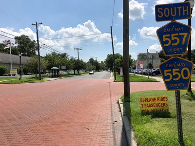 14 23 20 View west along Cape May County Route 550 and south along Cape May County Route 557 (Washington…