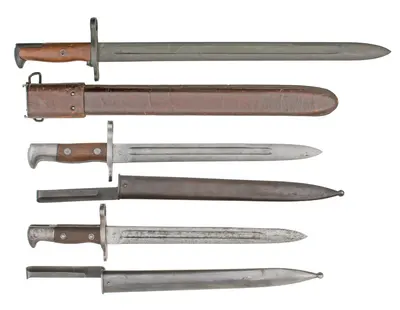 Top - M1905 Middle - M1892 made in 1894 Bottom - M1982 made in, near San Luis Obispo