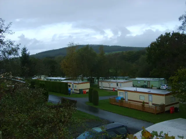 Caravan site in Irfon Valley, Garth