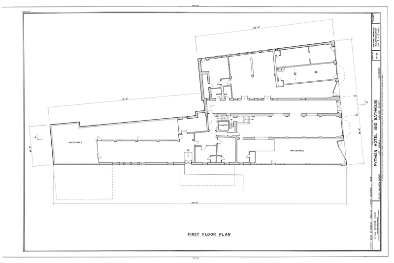Pythian Bathhouse and Hotel, 415 Malvern Avenue, Hot Springs, Garland County, AR HABS ARK,26-HOSP,2- (sheet…