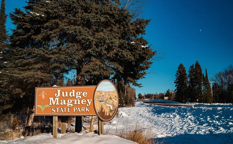 Winter on the North Shore Judge C.R. Magney State Park on Highway