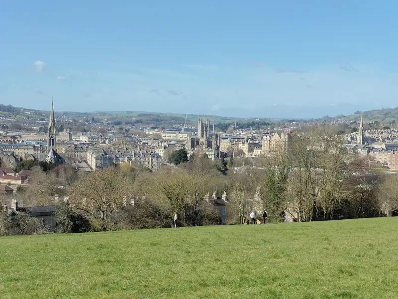 View from Bath Skyline walk near Bathwick Hill