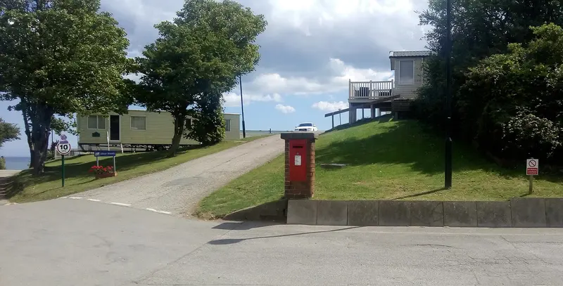 Access road, Reighton Sands Holiday Park