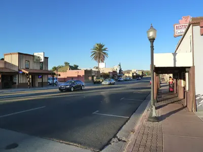 Wickenburg, AZ, View E U.S. 60 at U.S. 60-U.S. 93 intersection
