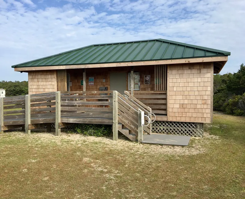 Ocracoke Campground restroom facility siding and roof