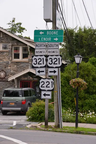 US 221 and US 321 Business in Blowing Rock