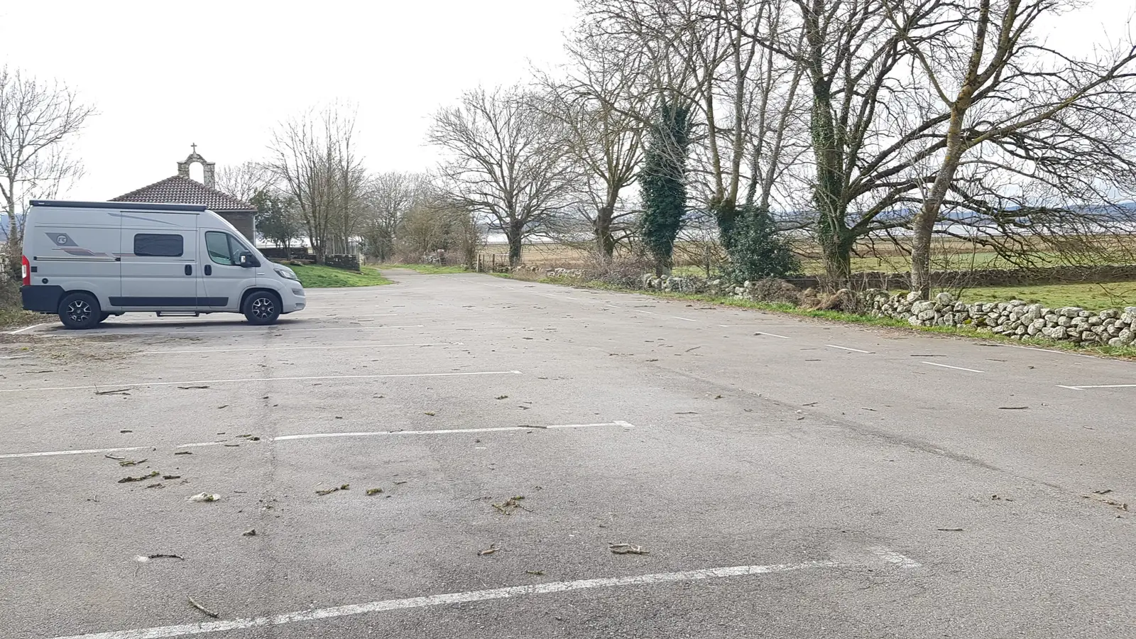 Corconte motorhome stopover view