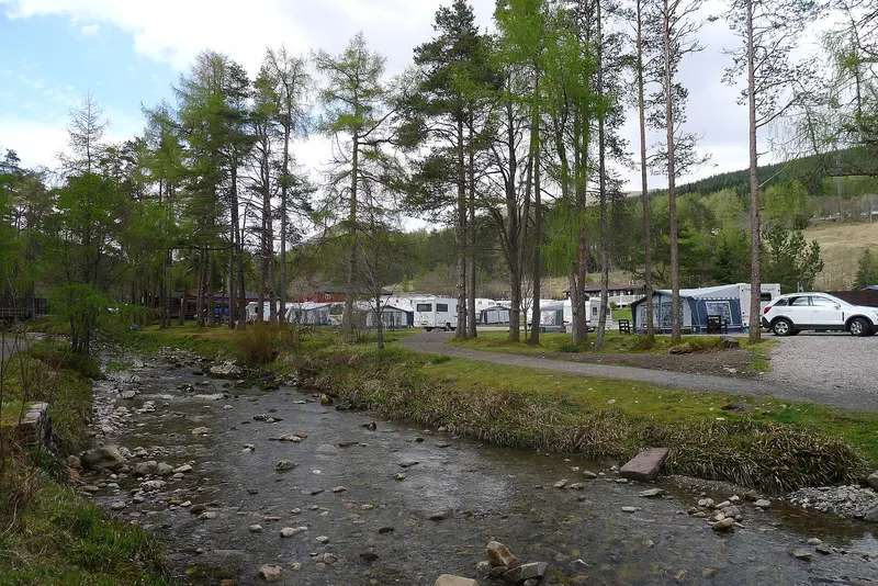 Tyndrum campsite by the Crom Allt burn