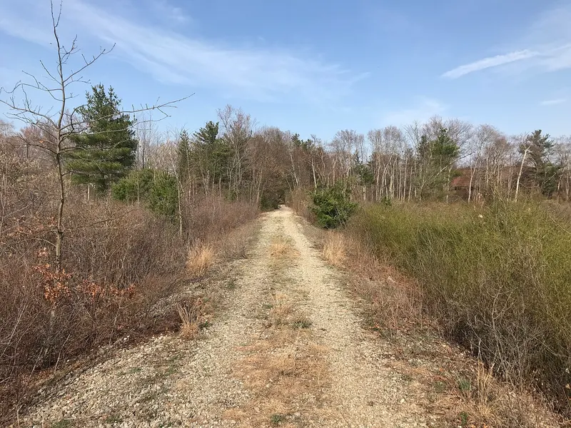 Abandoned Hanscom rail bed, Lexington MA, about 1.2 km from Hanscom Air Force Base FamCamp