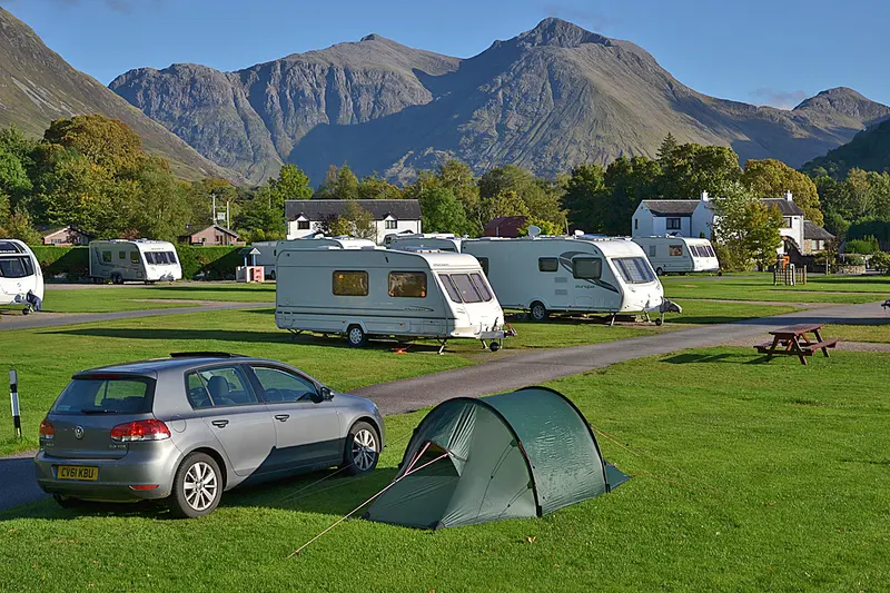 A fine evening at Invercoe campsite