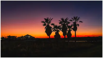 Texas Sunset at Port Aransas