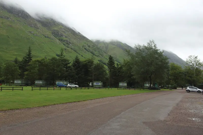 Campsite and caravan park, Glen Nevis