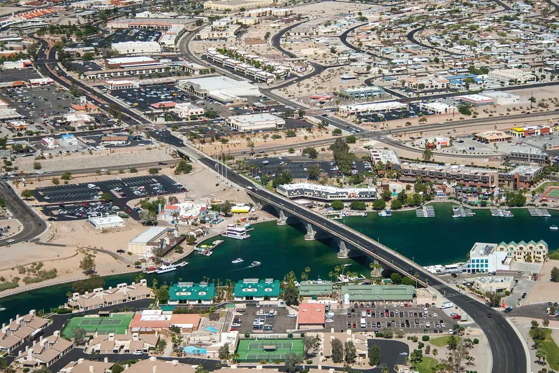 London Bridge, Lake Havasu City - 2011 (Aerial Photo)